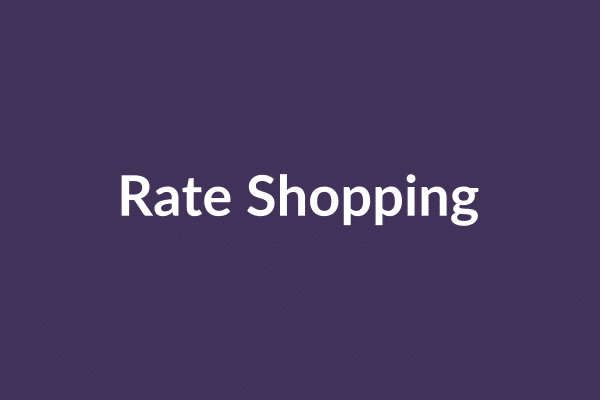 zensmart is showing A purple background displays animated text in white that says "Rate Shopping" followed by "Apply with Multiple Lenders" and "Fill Out Multiple Applications." It concludes with "Lender Shopping" and "Apply with Many," accompanied by icons of check marks, magnifying glass, and shipping logistics. with print workflow automation