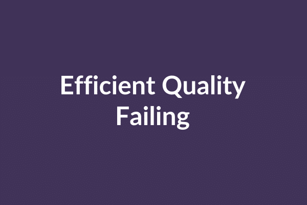 zensmart is showing The image features a dark purple background with the text "Efficient Quality Failing" written in white and centered. The design hints at an auto draft process that emphasizes productivity despite setbacks. with print workflow automation