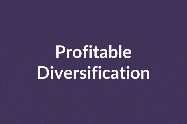 zensmart is showing Text on a dark purple background reads "Profitable Diversification" in white letters, inviting viewers into a video that delves into strategies for boosting revenue. with print workflow automation