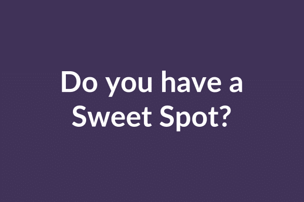 zensmart is showing White text on a dark purple background reads, "Do you have a Sweet Spot?" Discover it in our latest video. with print workflow automation
