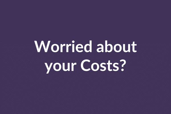 zensmart is showing Text on a dark purple background reads, "Worried about your Costs?" in bold white letters. A subtle play icon hints at a video offering solutions to ease your financial concerns. with print workflow automation