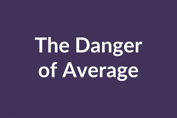 zensmart is showing Text on a vibrant purple background declares in bold white font, "The Danger of Average," capturing the stark contrast between mediocrity and the challenges of peak season. with print workflow automation