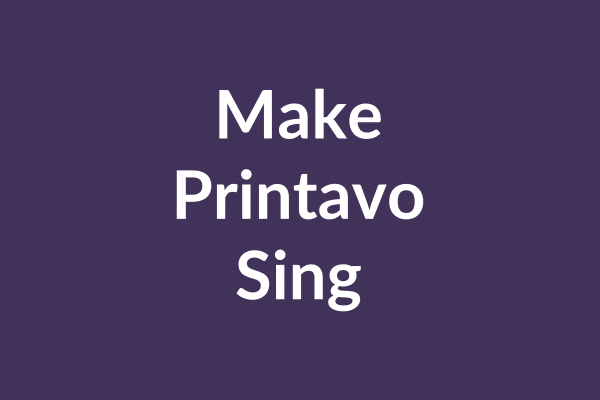 zensmart is showing White text reading “Make Printavo Sing” on a solid purple background, showcasing how ZenSmart and Printavo together create seamless workflows. with print workflow automation