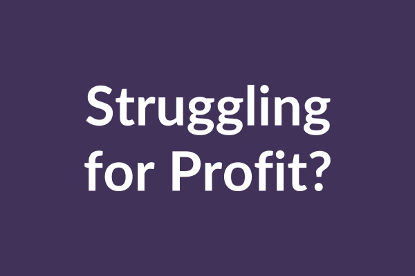 zensmart is showing White bold text on a dark purple background reads, "Struggling for Profit? Discover how POD factories can boost your bottom line. with print workflow automation