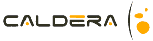 zensmart is showing The Caldera logo with stylized black text and orange dot accents, accompanied by three orange circular shapes on the right side, suggesting a modern, creative design. with print workflow automation