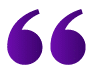 zensmart is showing A bold, purple quotation mark symbol on a white background. with print workflow automation