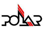 zensmart is showing Stylized "POLAR" logo in black with three red diagonal stripes integrated into the "A" in the center, on a light gray background. with print workflow automation