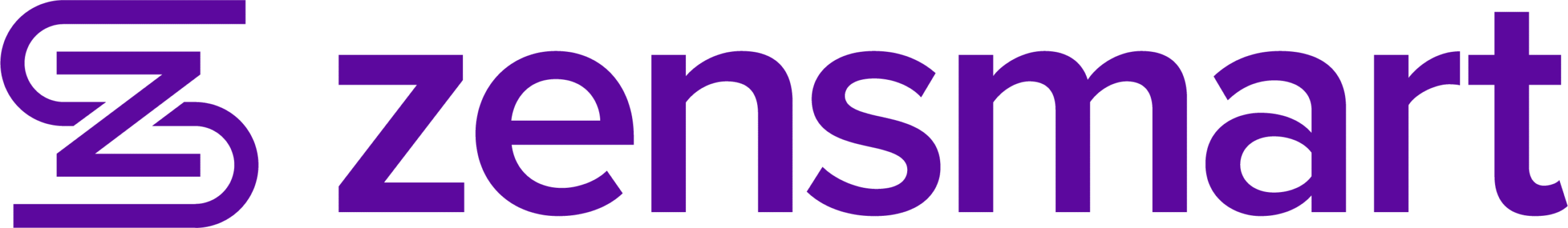 zensmart is showing The image shows the Zensmart logo, featuring a stylized "Z" symbol on the left followed by the word "zensmart" in bold, purple lowercase letters. with print workflow automation