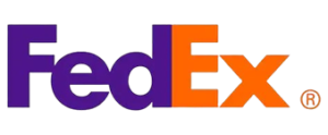 zensmart is showing FedEx logo with “Fed” in bold purple letters and “Ex” in bold orange letters, on a light background. with print workflow automation