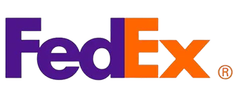 zensmart is showing FedEx logo with “Fed” in bold purple letters and “Ex” in bold orange letters, on a light background. with print workflow automation