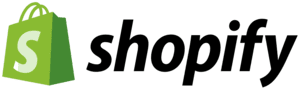 zensmart is showing Shopify logo featuring a green shopping bag with a white "S" on it, next to the word "shopify" in bold black lowercase letters. with print workflow automation