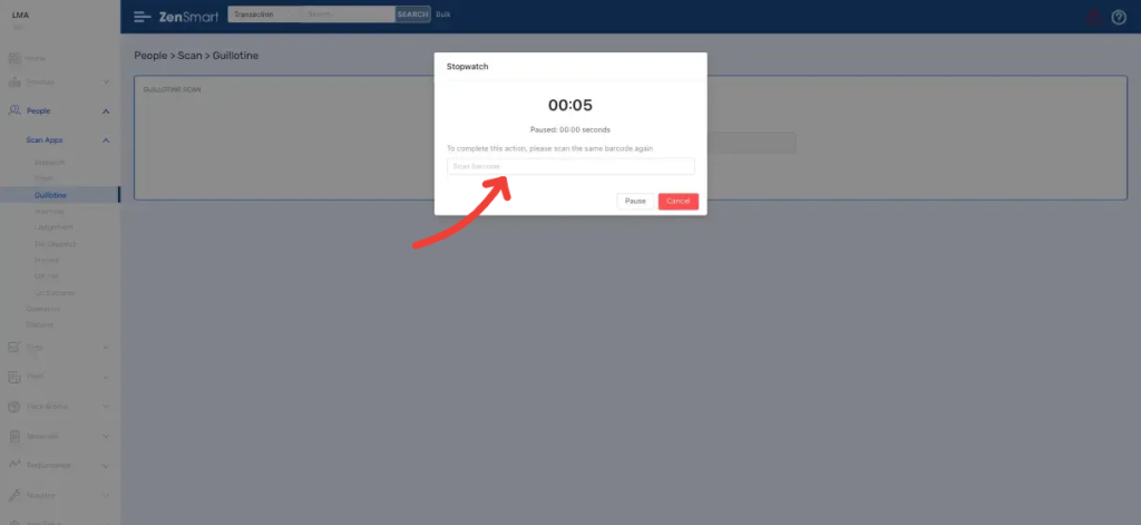 zensmart is showing A screenshot of a stopwatch popup showing five seconds on a website, with an arrow pointing to the message: "To complete this action, please wait for the timer to finish and click again." Featured in Edition 3 Release Notes, June 2026. with print workflow automation